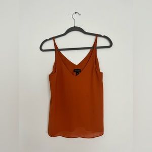 Topshop camisole in burnt orange